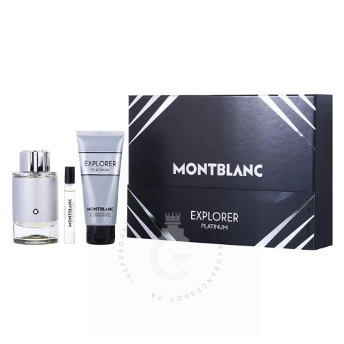 MONTBLANCエクスプローラー GIFT SET人気 Montblanc Explorer Platinum edp gift set of 3 piece by Montblanc